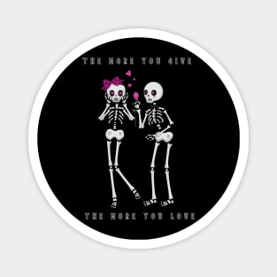 skeleton love Magnet